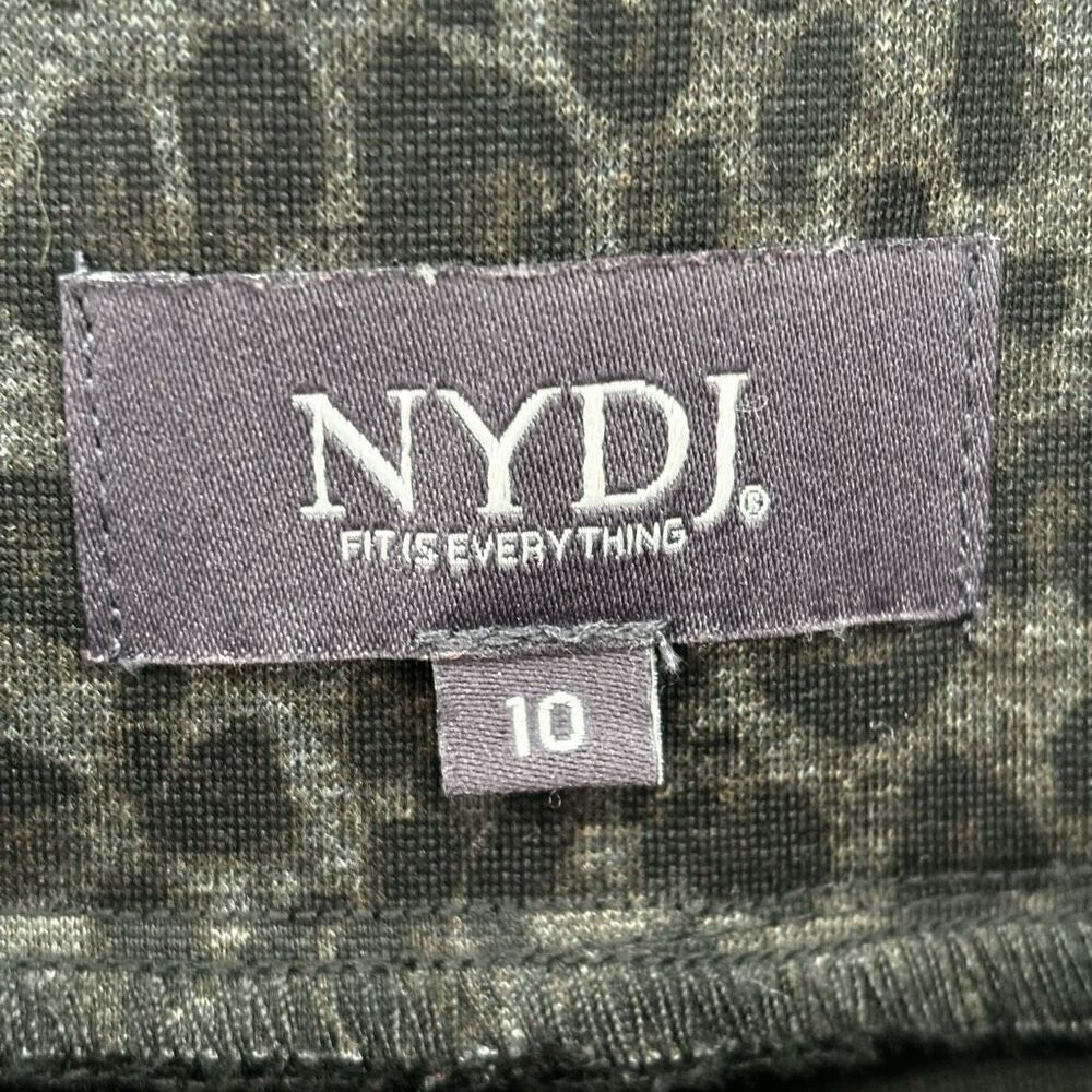 NYDJ Lift Tuck Technology Jodie Ponte Knit Animal Print Legging Pants‎ Size 10 - Picture 2 of 11